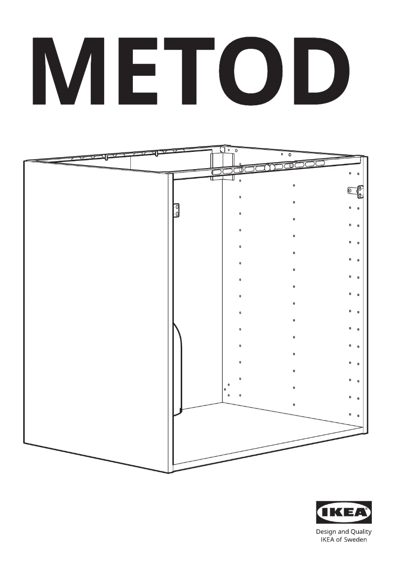 Page 1 de la notice Manuel utilisateur Ikea METOD 802.154.74