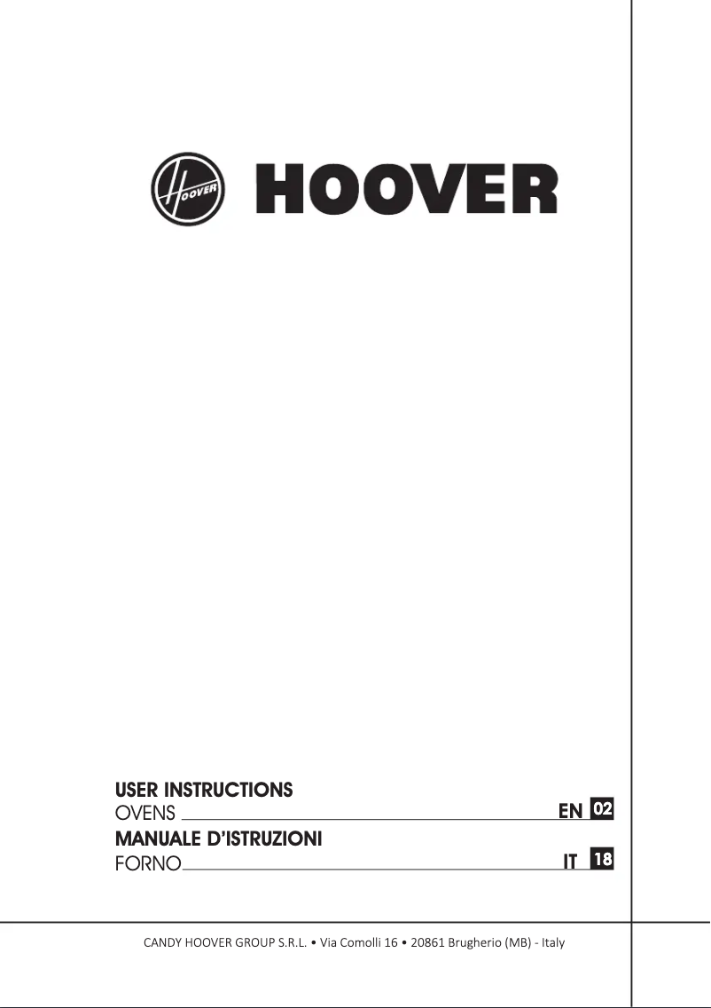 Página 1 del manual Manual de instrucciones Hoover HOC3T7178W