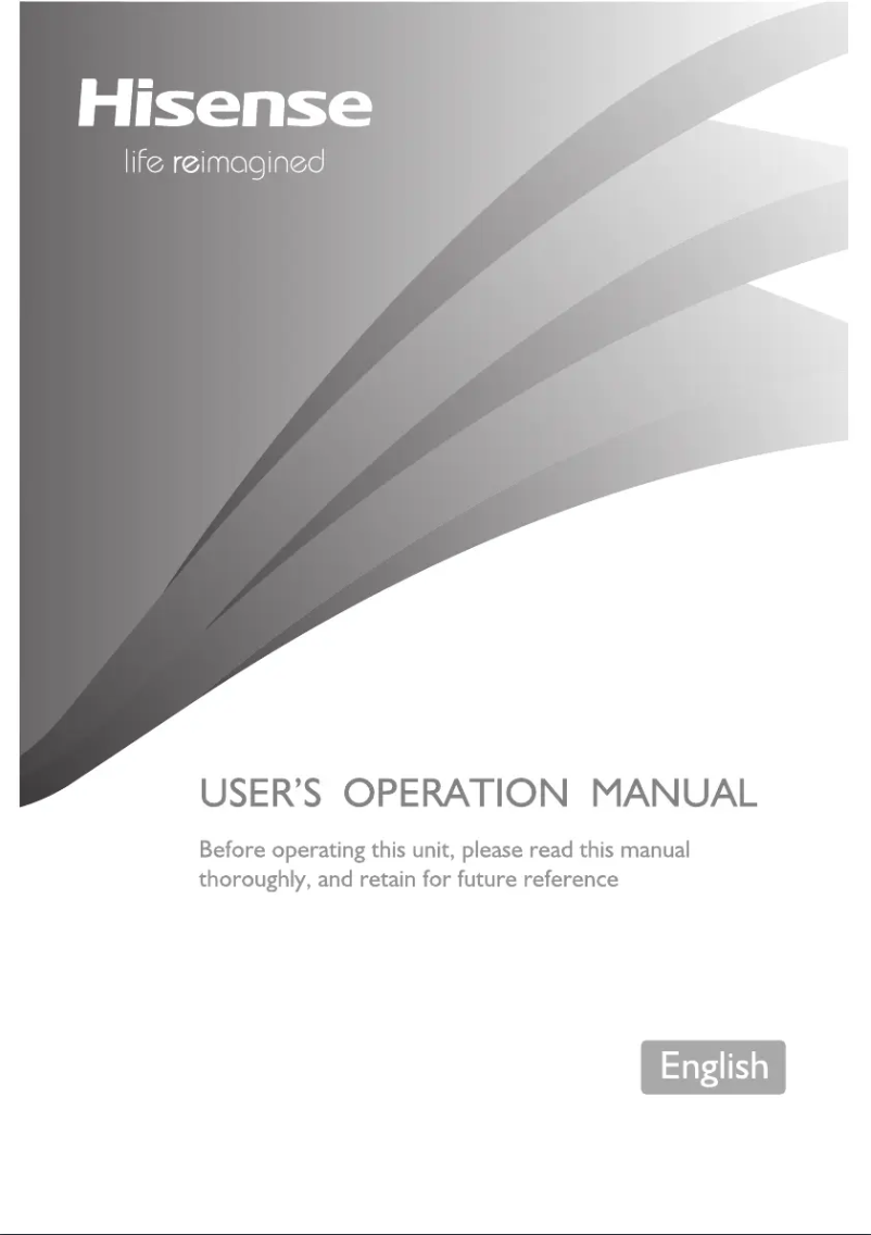 Page 1 de la notice Manuel utilisateur Hisense SBS 518 A+ WE