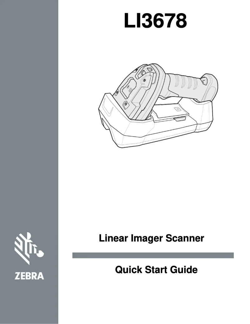 Page 1 de la notice Manuel utilisateur Zebra Ultra-Rugged LI3678