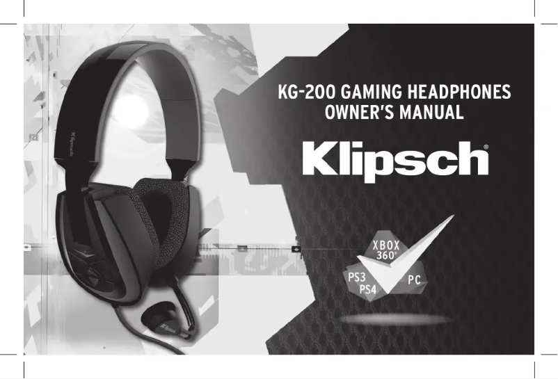 Page 1 de la notice Mode d'emploi Klipsch KG-200