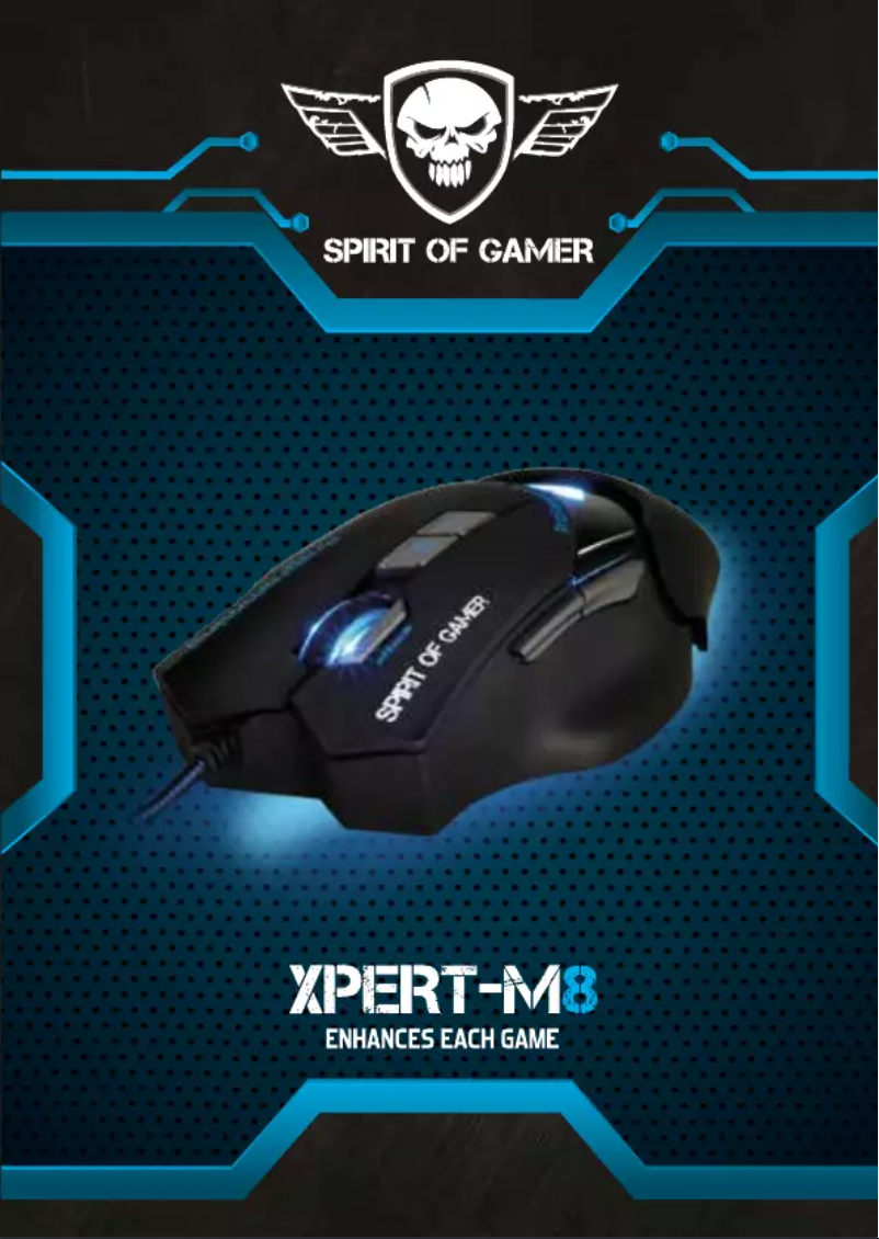 Page 1 de la notice Manuel utilisateur Spirit of Gamer XPERT-M8