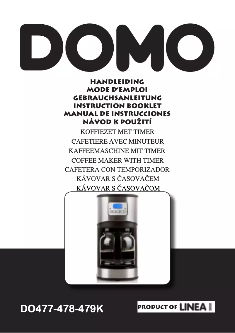 Page 1 de la notice Manuel utilisateur Domo DO479K