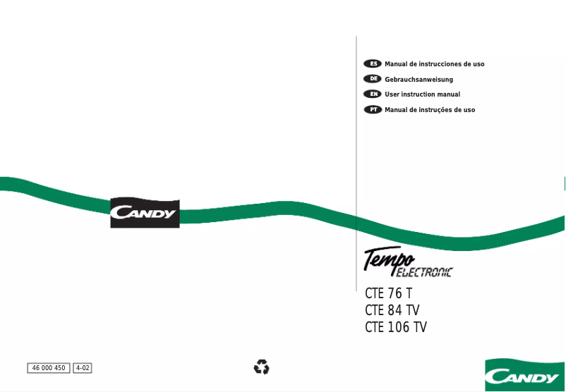 Página 1 del manual Manual de usuario Candy LBCTE84TVES