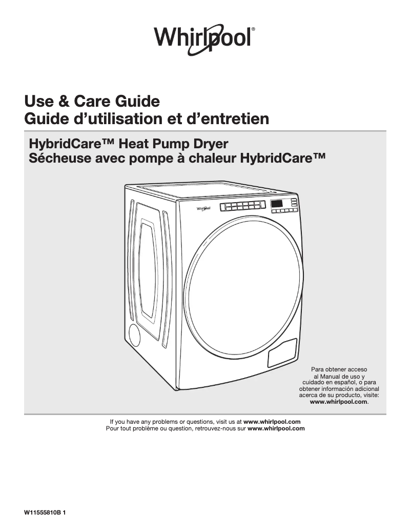 Página 1 del manual Manual de usuario Whirlpool WHD862CHC