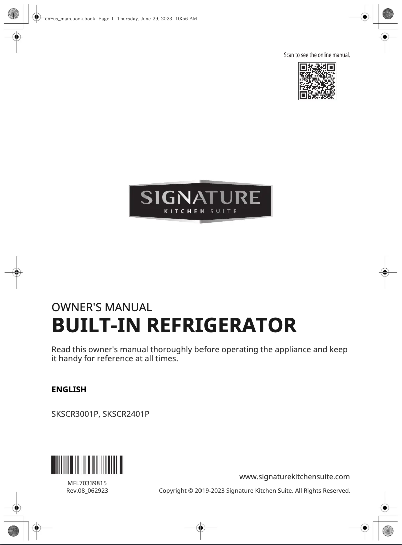 Página 1 del manual Manual de usuario Signature SKSCR3001P