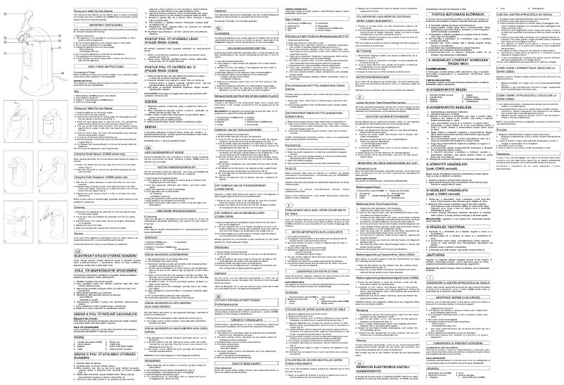 Page 1 de la notice Manuel utilisateur Kenwood CO600