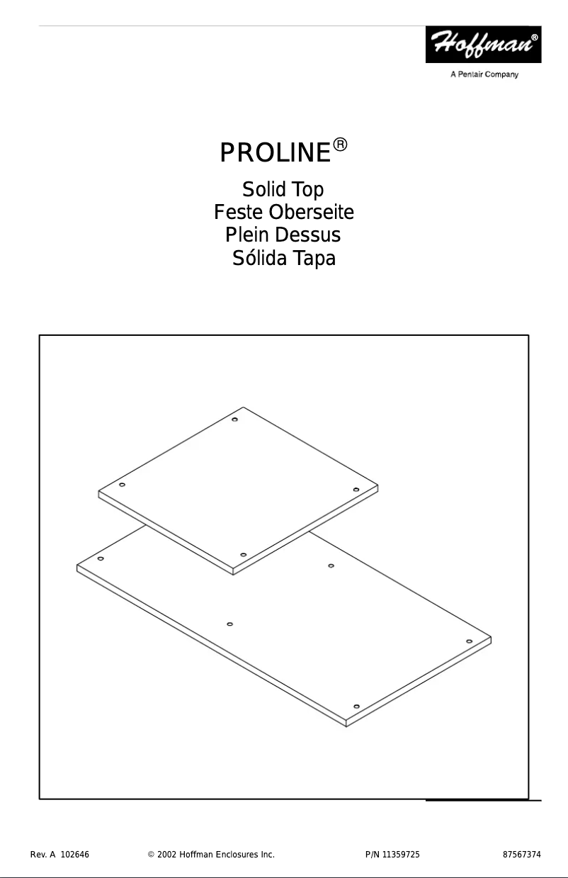 Page 1 de la notice Manuel utilisateur Hoffman PT104
