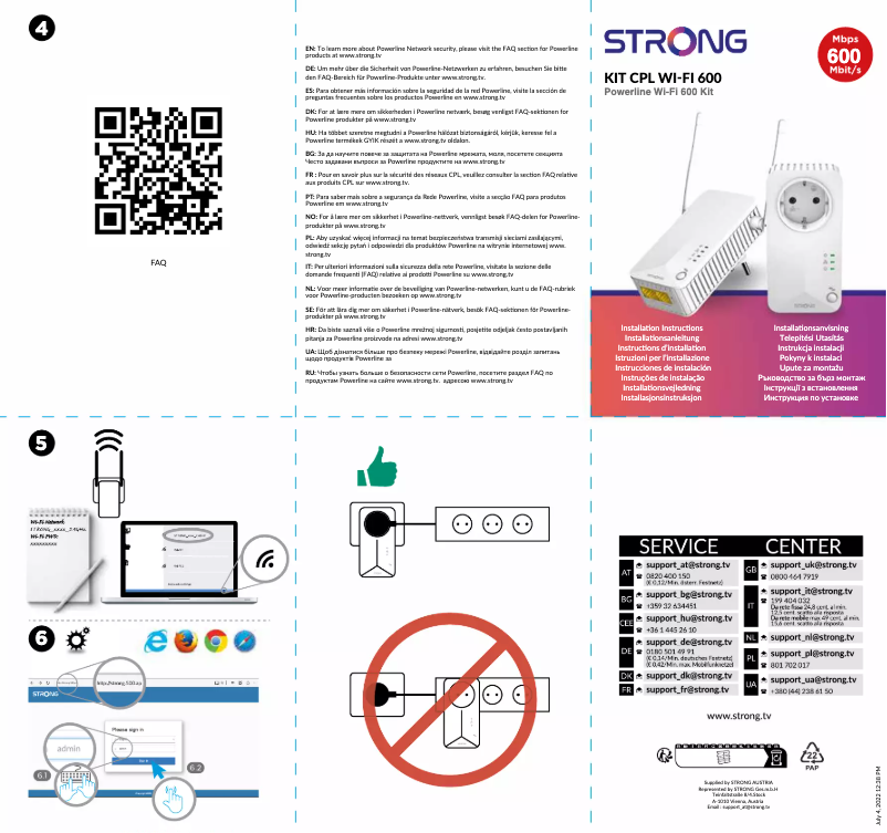 Page 1 of the manual User Manual Strong Powerline 600 Duo EU V2 -