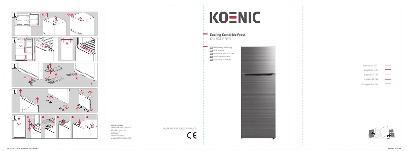 Page 1 de la notice Manuel utilisateur Koenic KFK 561 F NF S