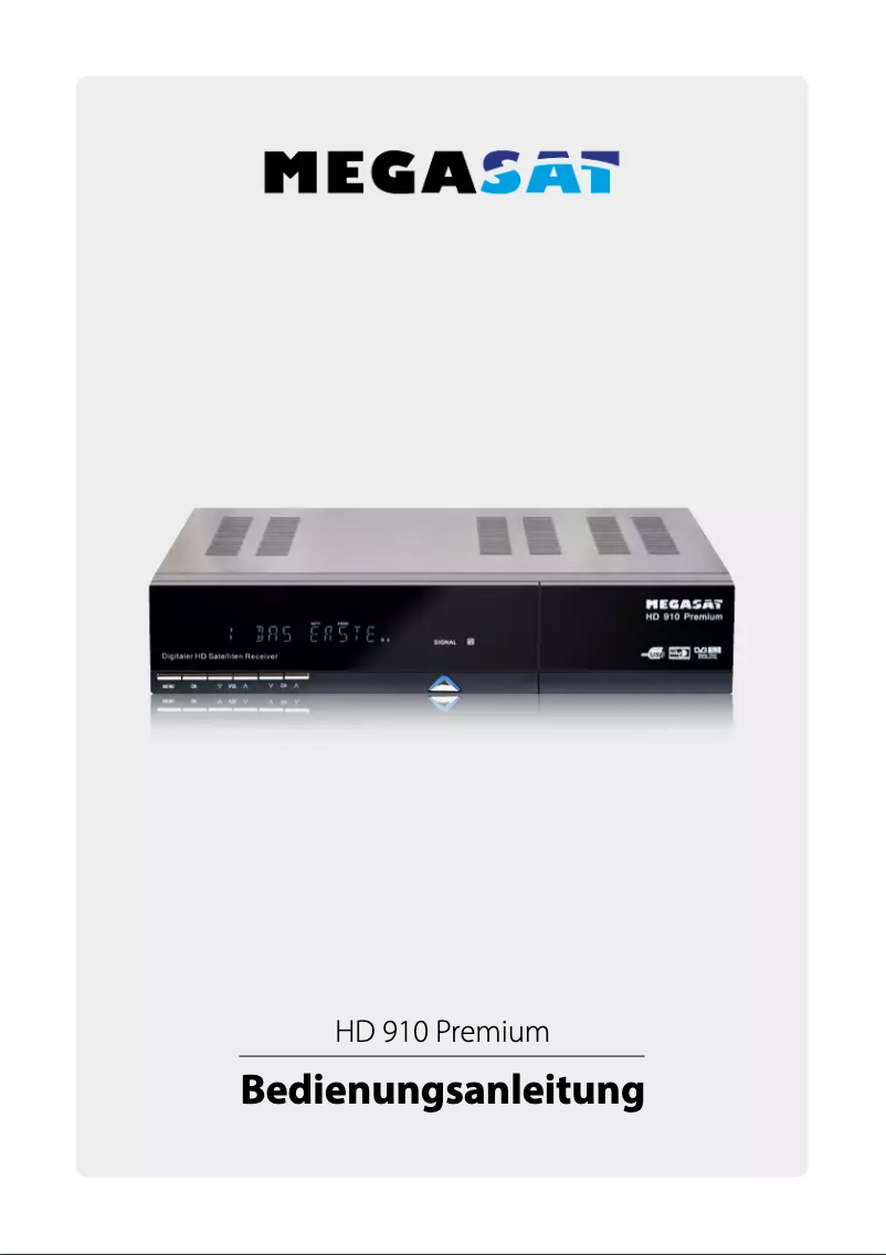 Page 1 of the manual User Manual Megasat HD 910 Premium