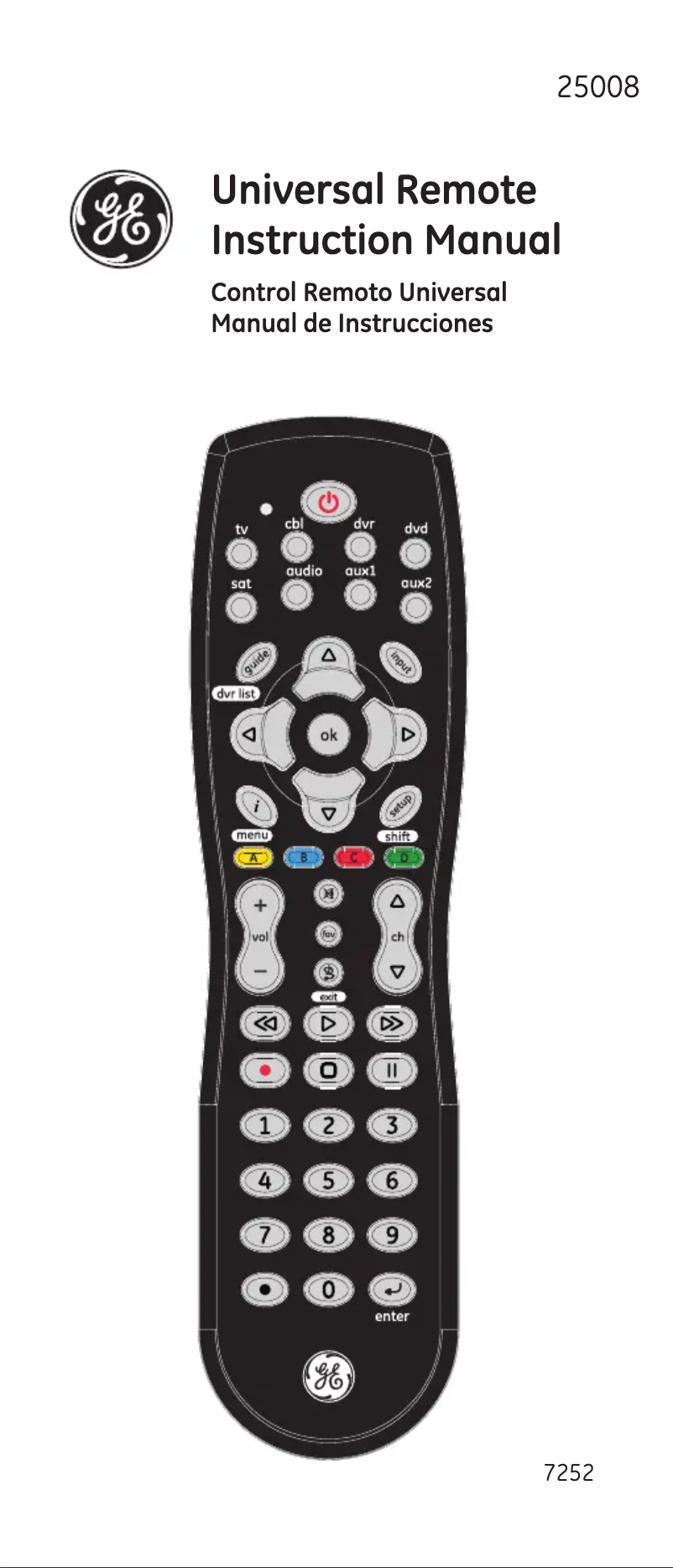 Page 1 de la notice Manuel utilisateur GE 25008