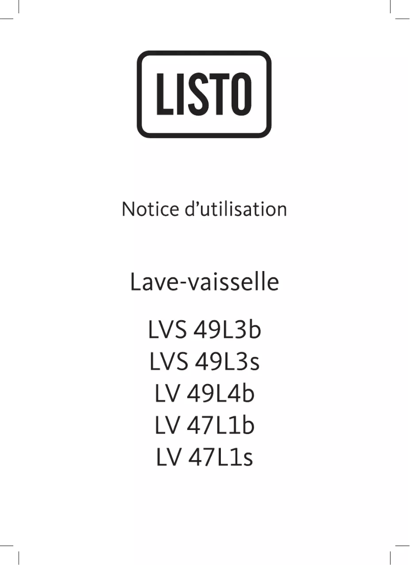Page 1 of the manual User Manual Listo LV 47L1s