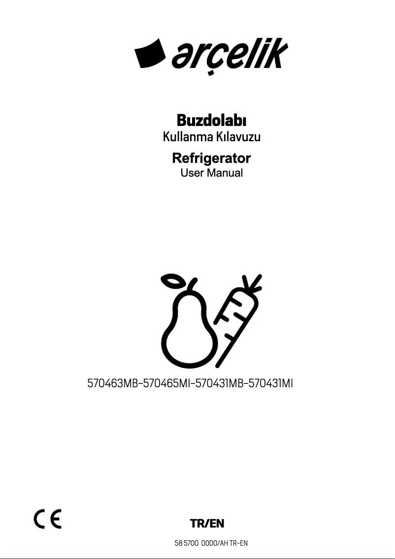 Página 1 del manual Manual de usuario Arçelik 570431 MI