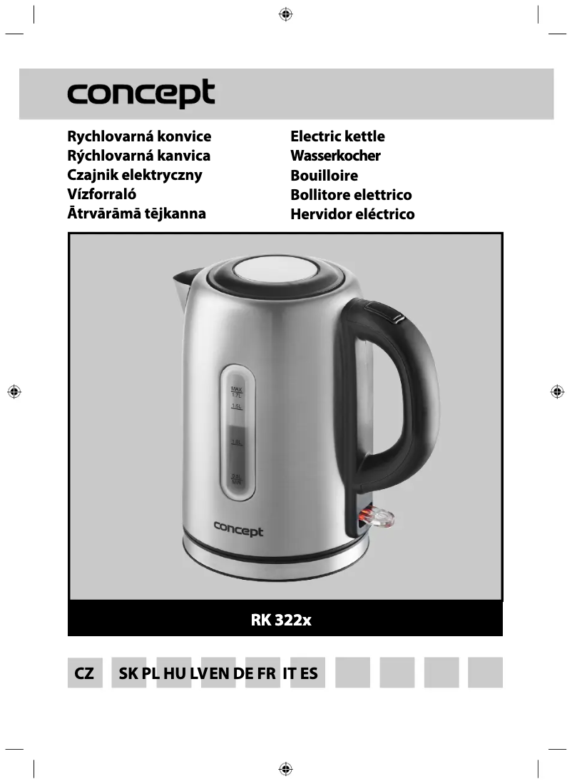 Page 1 de la notice Manuel utilisateur Concept RK3225