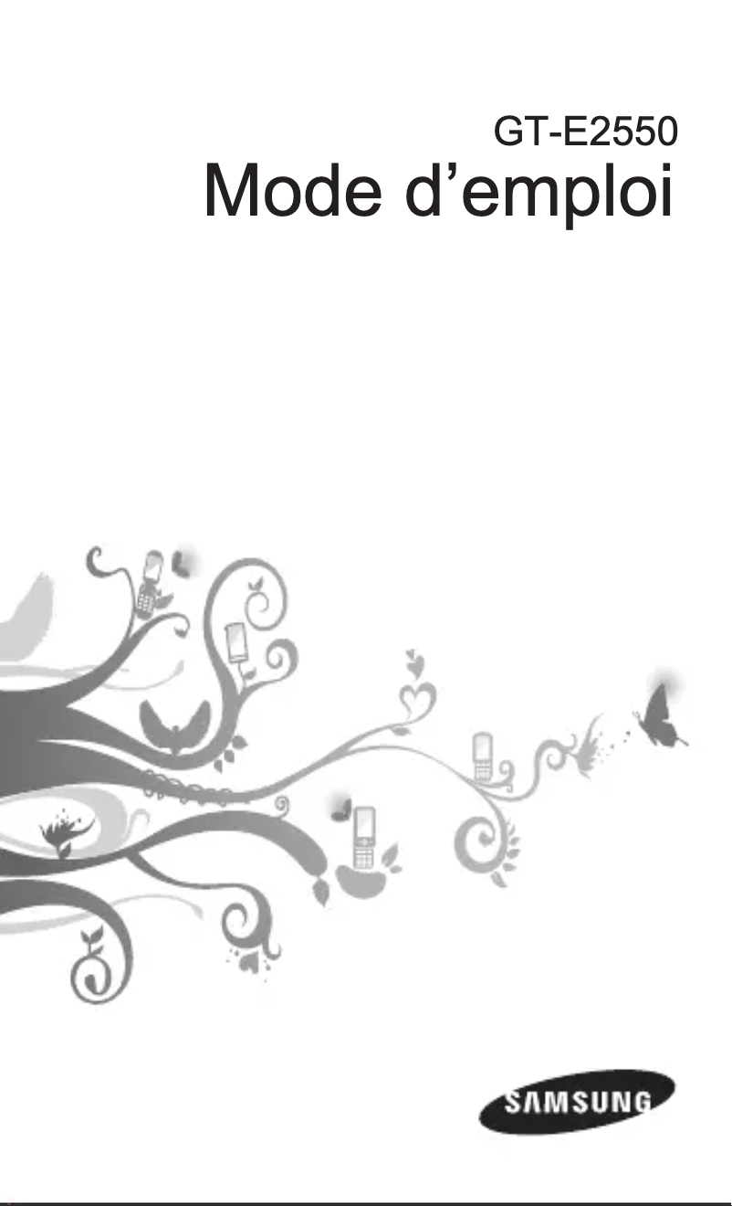 Página 1 del manual Manual de usuario Samsung Monte Slider GT-E2550