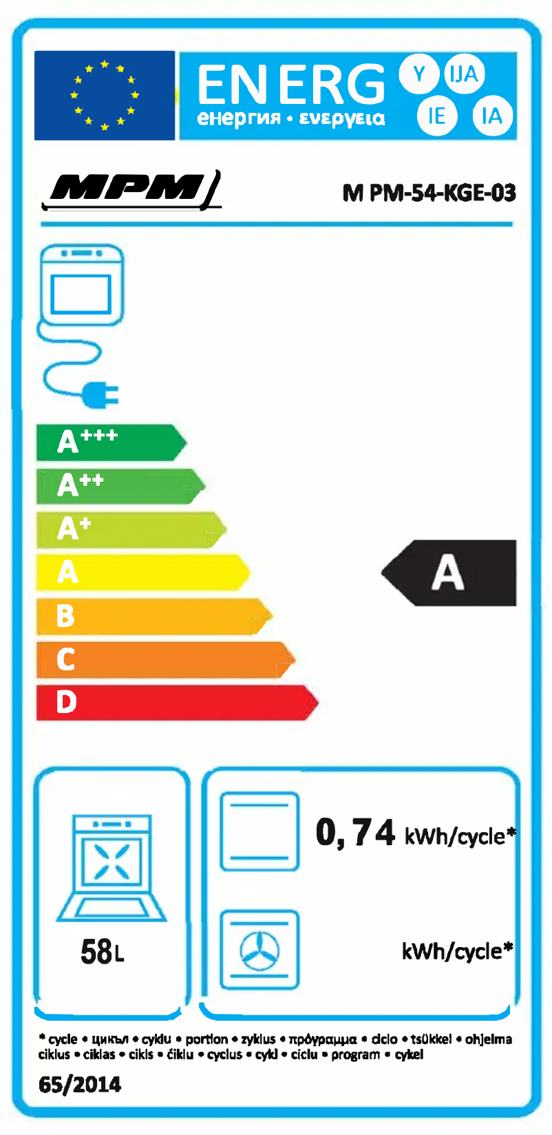 Page 1 de la notice Manuel utilisateur MPM MPM-54-KGE-03