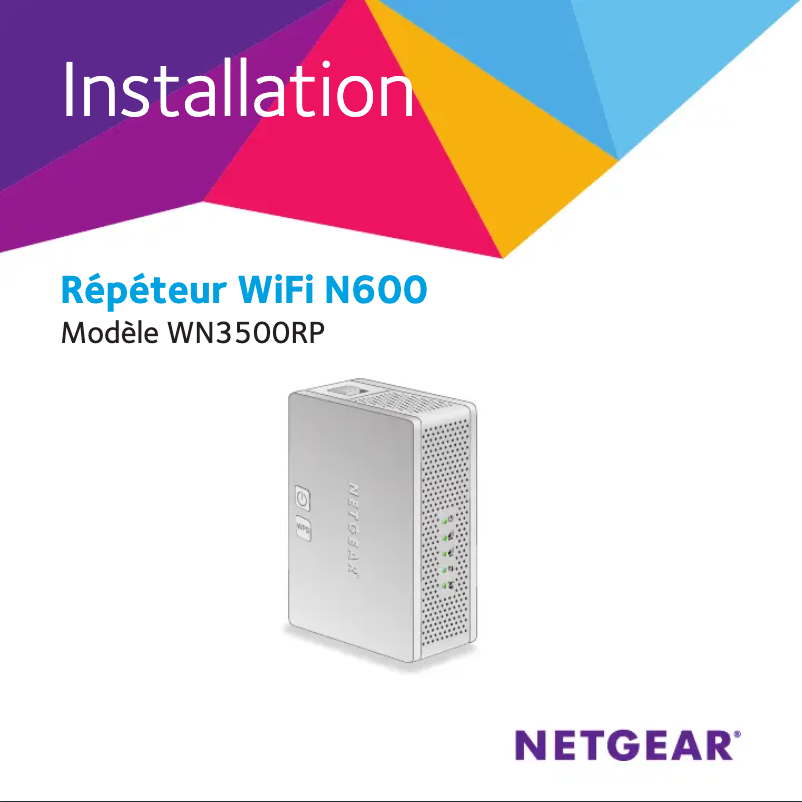 Página 1 del manual Guía de instalación Netgear WN3500RP