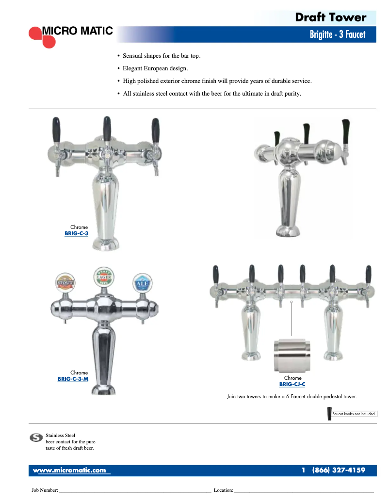 Page 1 de la notice Manuel utilisateur Micro Matic BRIG-3-M