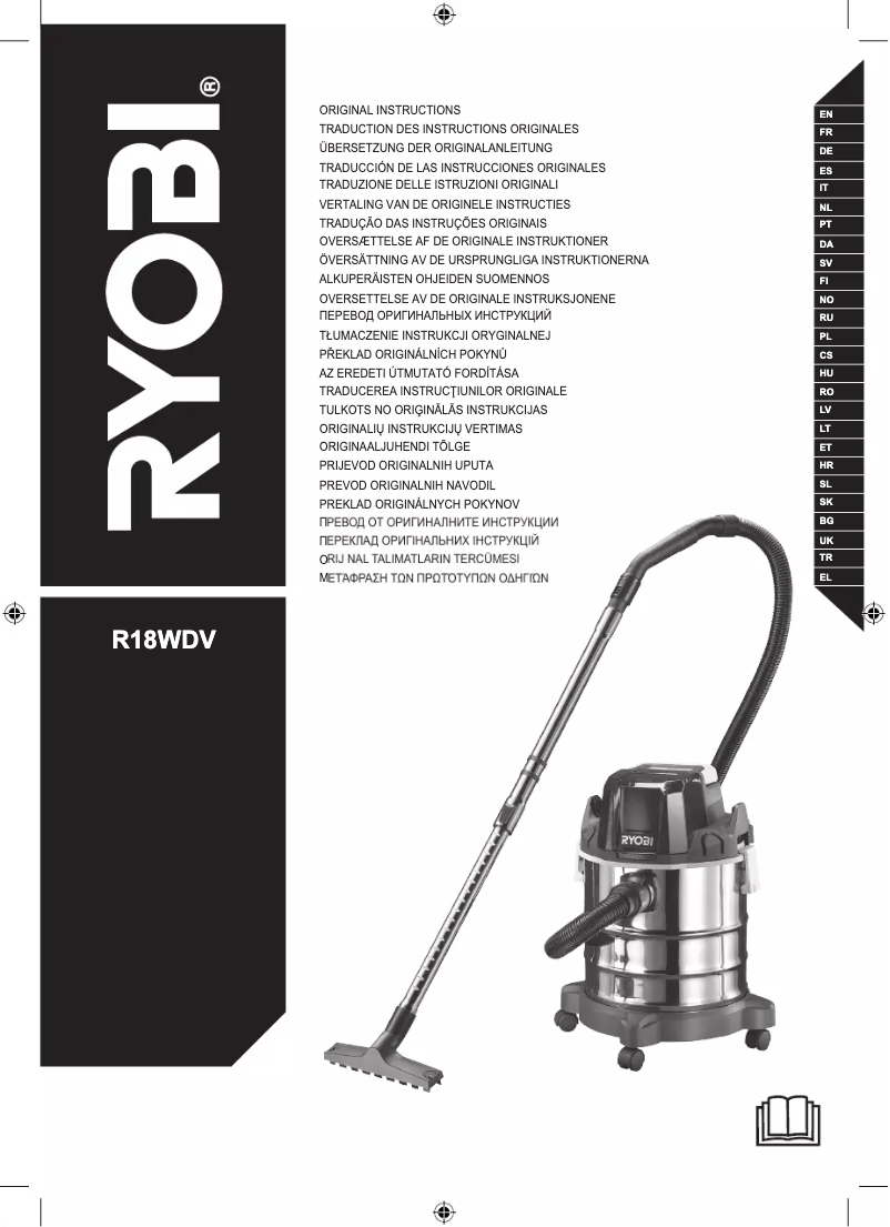 Página 1 del manual Manual de usuario RYOBI One+ R18WDV