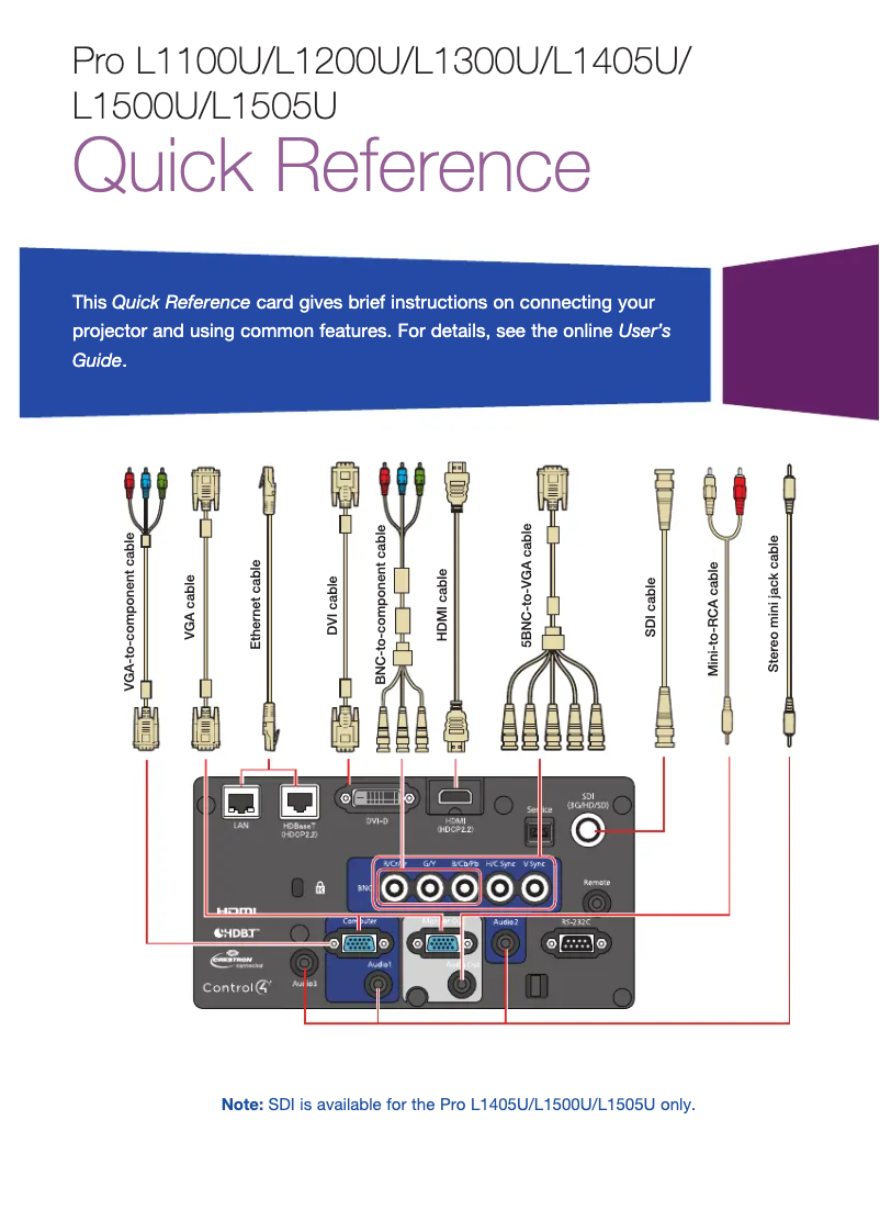 Page 1 de la notice Manuel utilisateur Epson Pro L1300U Laser