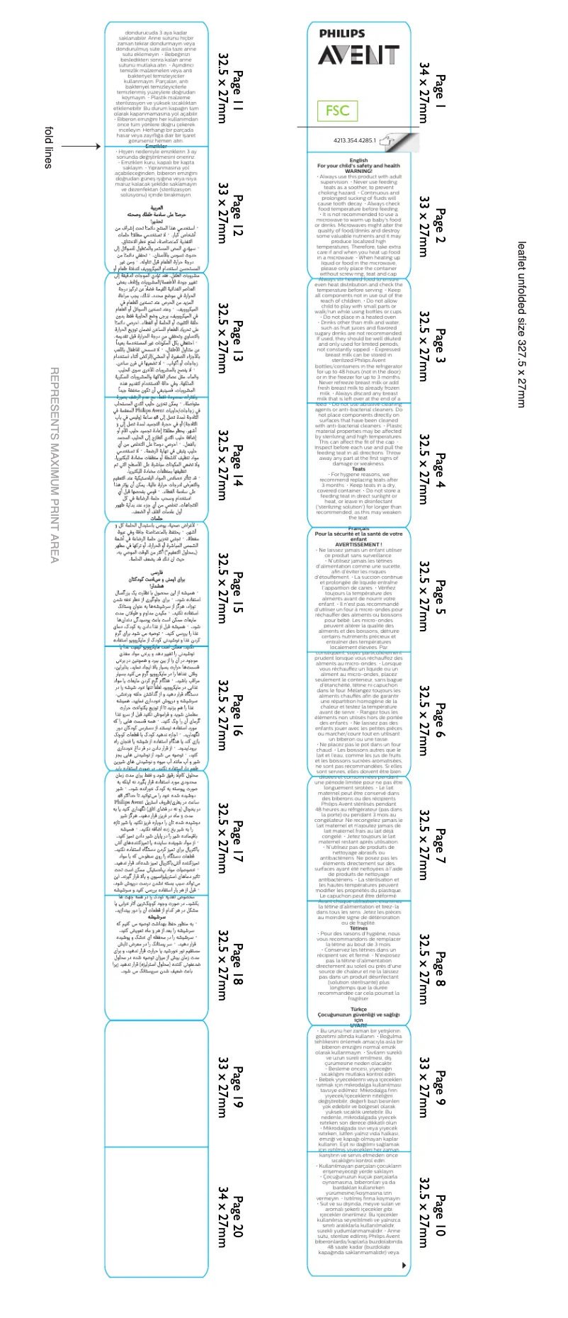 Page 1 of the manual User Manual Philips Avent SCF045