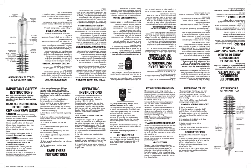 Página 1 del manual Manual de usuario Conair BC600