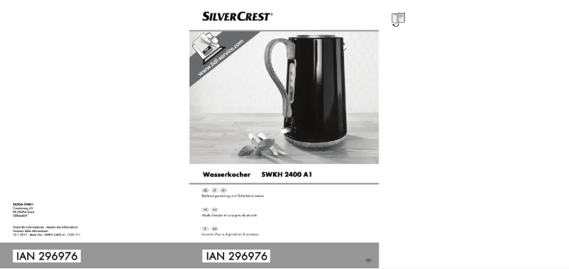 Page 1 de la notice Manuel utilisateur SilverCrest SWKH 2400 A1