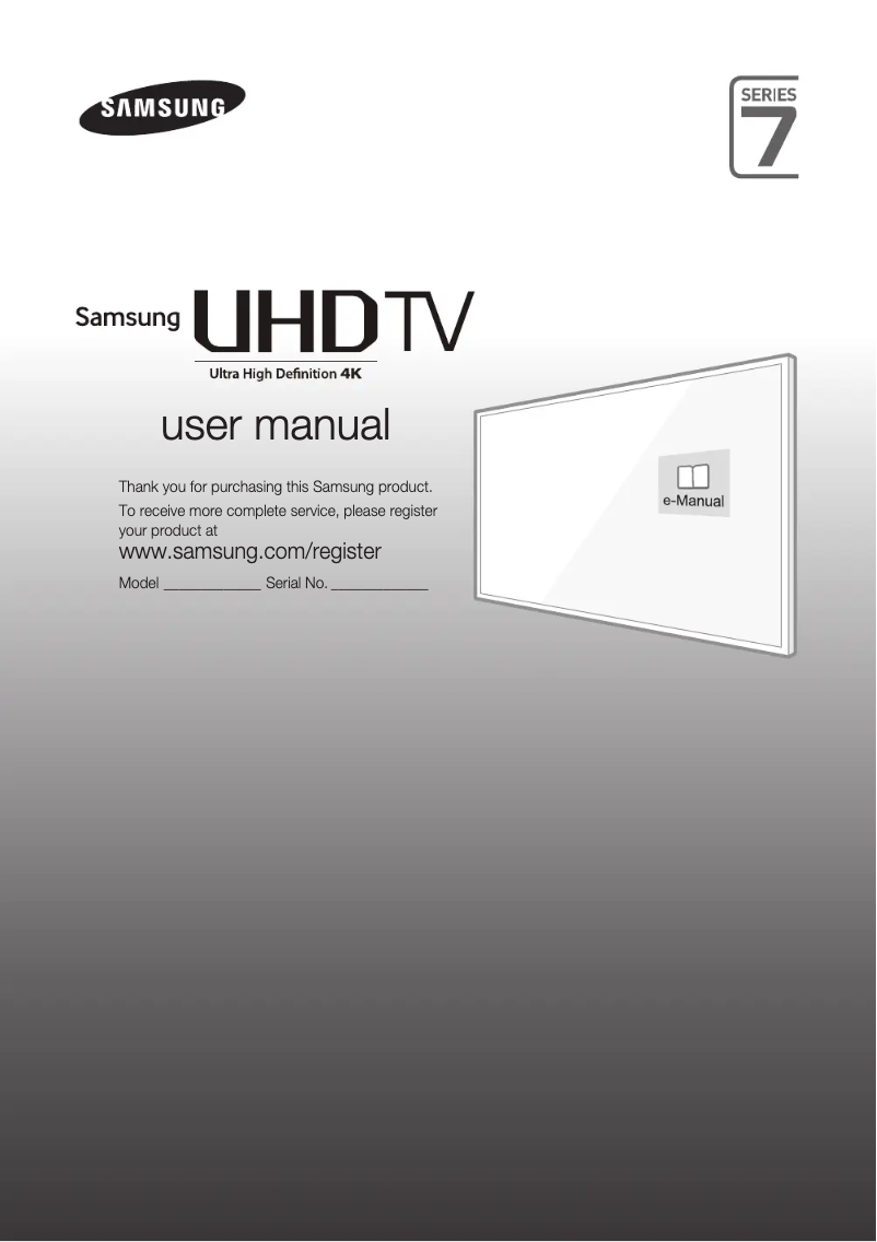 Página 1 del manual Guía de instalación Samsung UA55JU7000R
