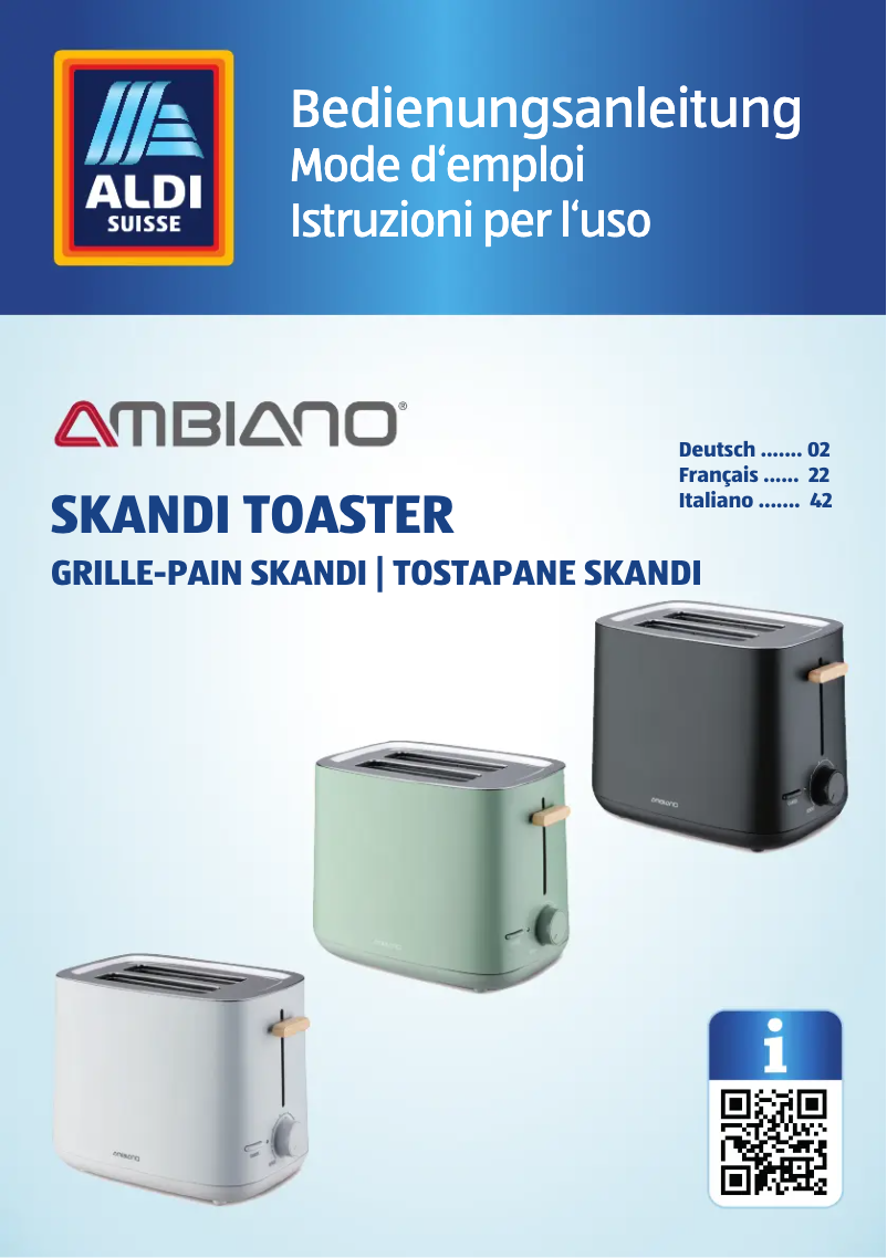 Page 1 de la notice Manuel utilisateur Ambiano GT-TSD-EDS-11