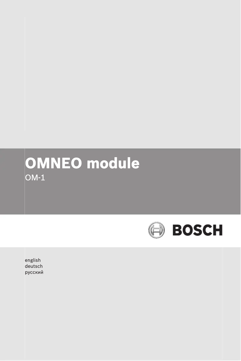 Page 1 de la notice Manuel utilisateur Electro-Voice OM-1