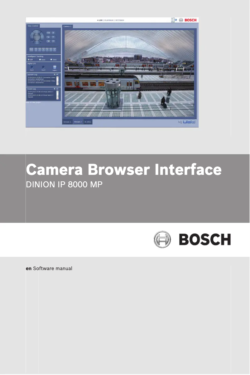 Page 1 of the manual User Manual Bosch Dinion NBN-80122