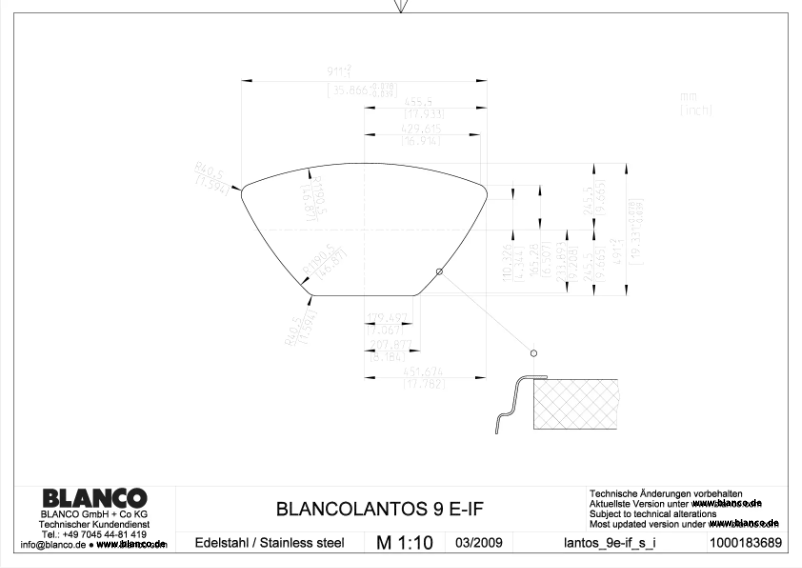 Página 1 del manual Manual de usuario BLANCO LANTOS 9 E-IF