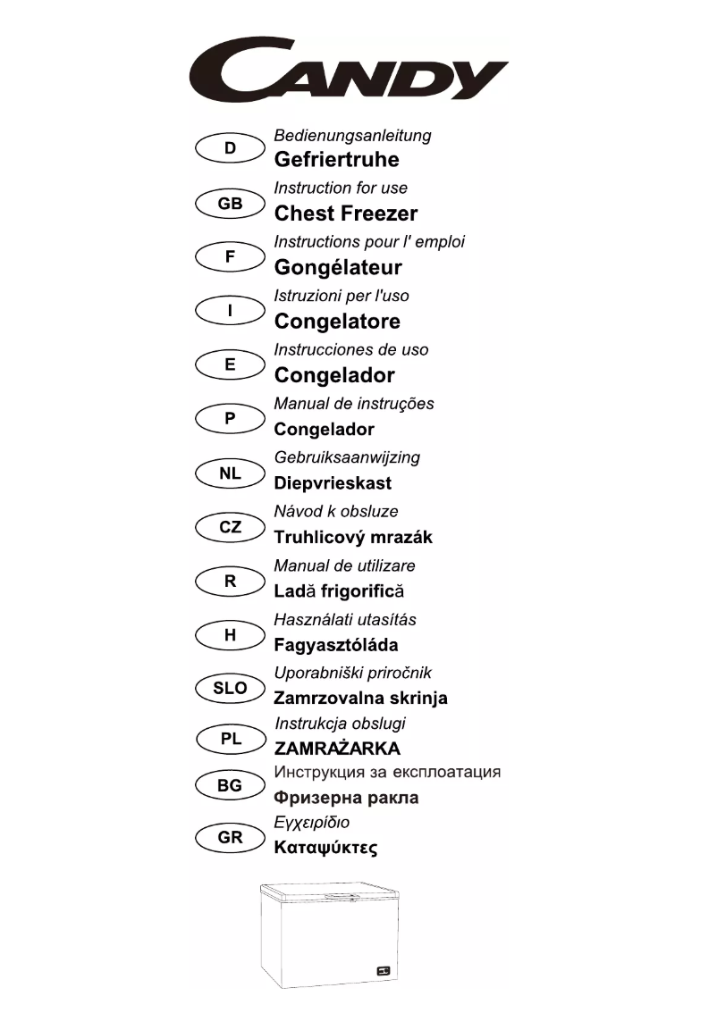 Page 1 de la notice Manuel utilisateur Candy CCHE 400/1