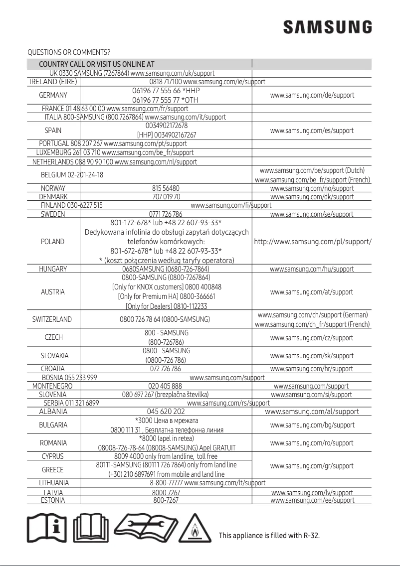 Page 1 de la notice Manuel utilisateur Samsung AR12NXPDPWKNEE