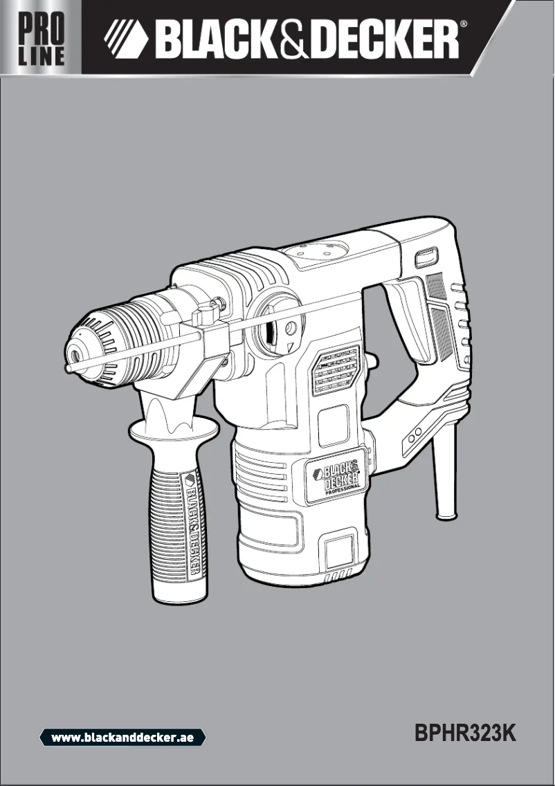 Page n°1 - Manuel utilisateur Black & Decker BPHR323K