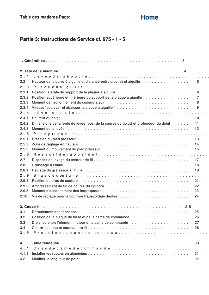 Página 1 del manual Manual de usuario Dürkopp Adler 975