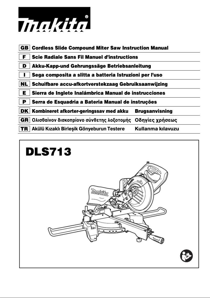 Page 1 de la notice Manuel utilisateur Makita DLS713NZ