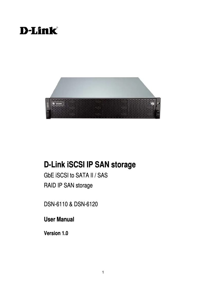 Página 1 del manual Manual de usuario D-Link DSN-6020