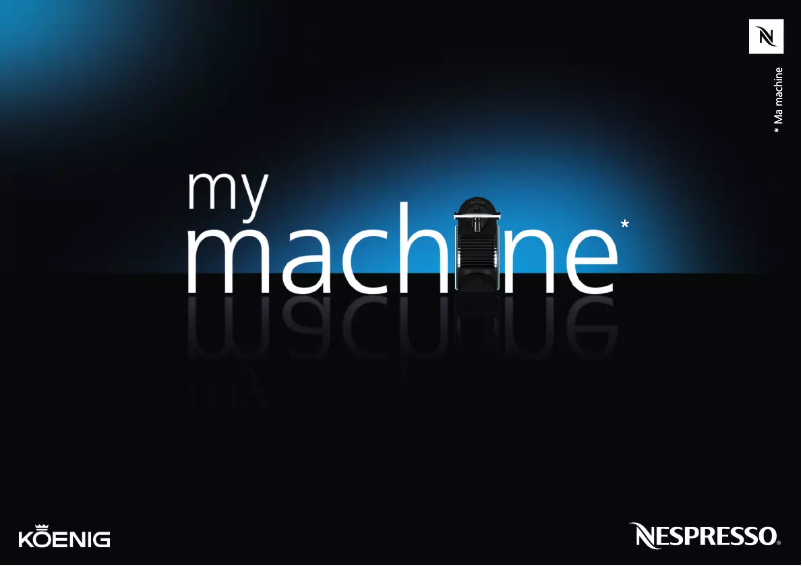 Page 1 de la notice Manuel utilisateur Koenig B03124 Pixie Nespresso