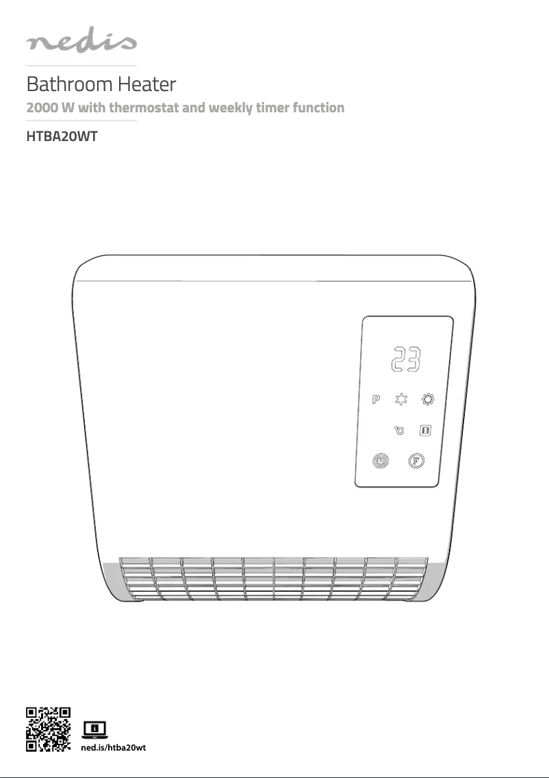 Page 1 de la notice Manuel utilisateur Nedis HTBA20WT