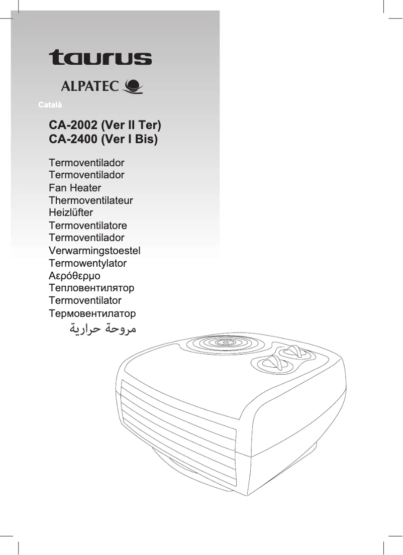 Página 1 del manual Manual de usuario Taurus CA-2400