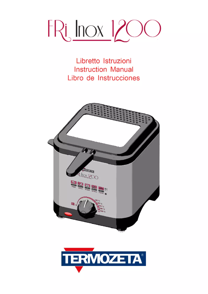 Page 1 de la notice Manuel utilisateur Termozeta Fri Inox 1200