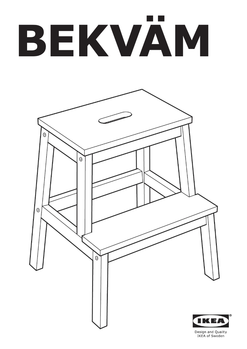 Page 1 de la notice Manuel utilisateur Ikea BEKVÄM 404.638.52