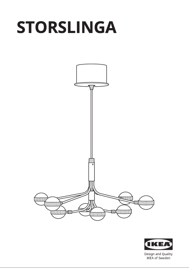 Image de la première page du manuel de l'appareil STORSLINGA 204.884.48