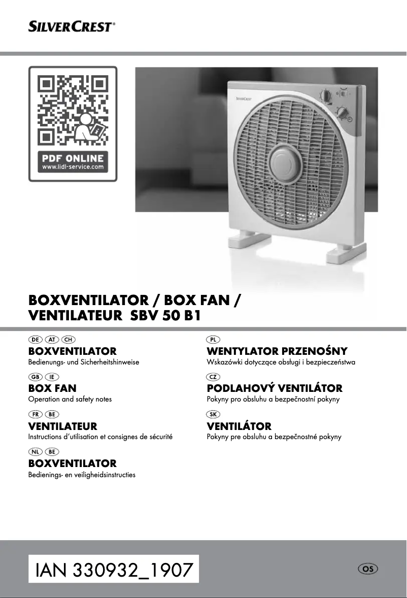 Página 1 del manual Manual de usuario SilverCrest SBV 50 B1