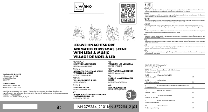 Page 1 de la notice Manuel utilisateur Livarno Lux IAN 379254