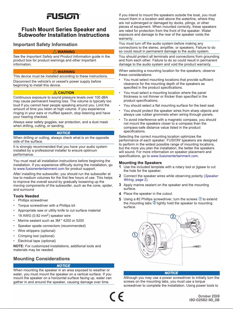 Page 1 de la notice Manuel utilisateur Fusion FM-F77RW