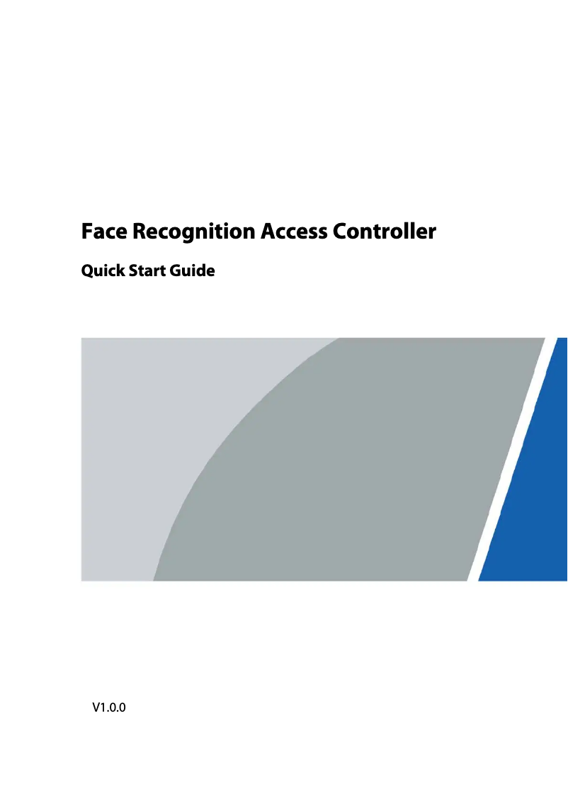 Page 1 de la notice Guide de démarrage rapide Dahua Technology ASI3213G-MW