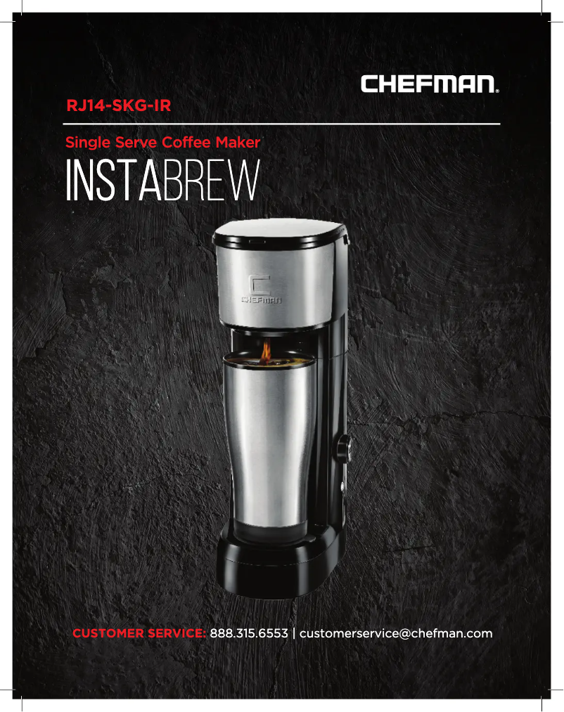 Page 1 de la notice Manuel utilisateur Chefman InstaBrew
